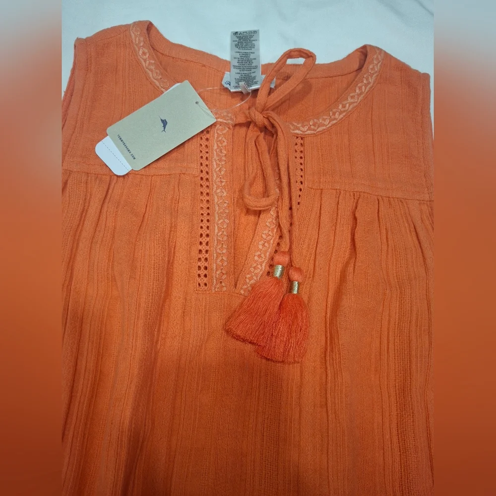 Tommy Bahama Coral Textured Dress - Picture 3 of 7